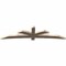 Ekena Millwork Davenport Smooth Timber Gable Bracket, Douglas Fir, 108"W x 27"H x 3 1/2"D x 5 1/2"F, 6/12 Pitch GBW108X27X0406DAV00SDF - alternate 3